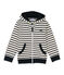 Sweat zippé garçon en jersey lourd beige COQUILLE/blau SMOKING