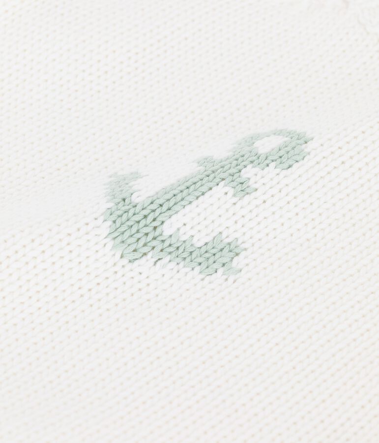 Matrosenpulli mit Ankermotiv f&uuml;r Babys weiss MARSHMALLOW/ HERBIER