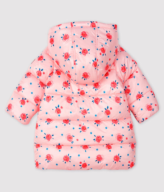 Gesteppter Baby-Anorak für Mädchen rosa MINOIS/weiss MULTICO