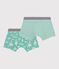 2er-Set Kinder-Boxershorts aus bedruckter Baumwolle variante 1