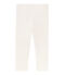 Kurze Kinder-Leggings für Mädchen weiss MARSHMALLOW