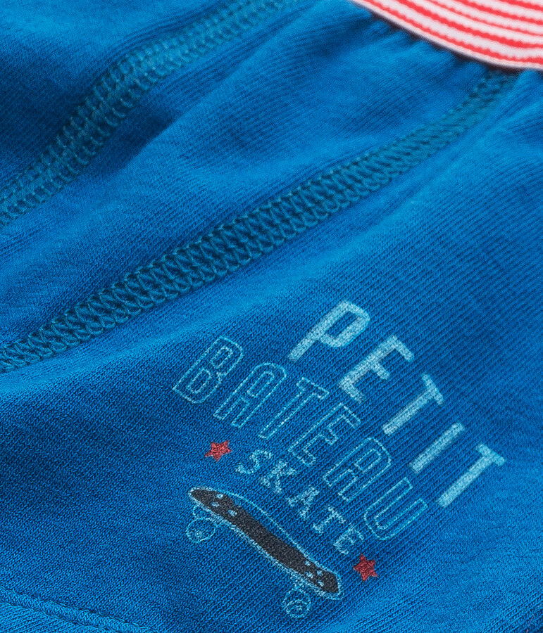 Jungen-Boxershorts mit Motiv blau Mykonos