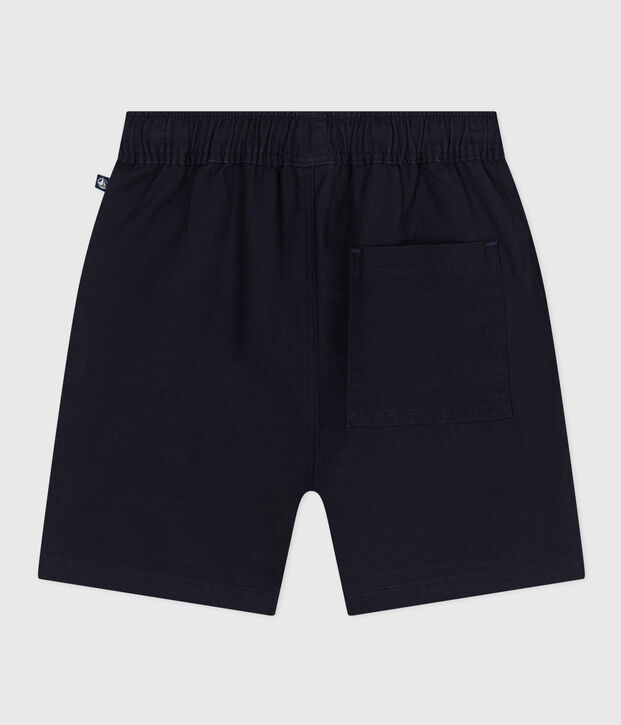 Kinder-Shorts aus Baumwoll-Twill und Leinen SMOKING