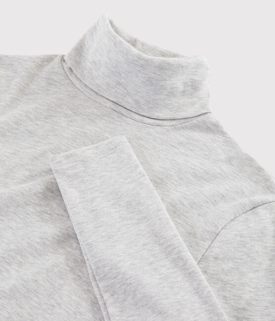 Klassischer Unterziehpullover aus Baumwolle für Damen grau BELUGA CHINE