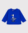 Einfarbiges Baby-Sweatshirt aus Baumwolle blau PERSE
