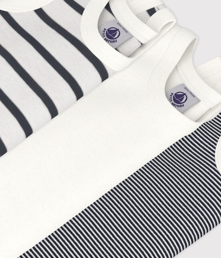 3er-Set &auml;rmellose Baby-Bodys variante 1