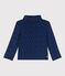 Baby-Rollkragenshirt aus Baumwolle blau MEDIEVAL/weiss MULTICO