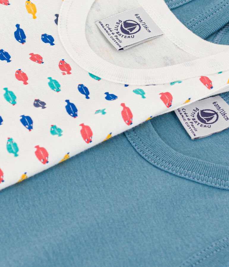 2er-Set Unterhemden mit Tiermotiven f&uuml;r Jungen vielfarbig