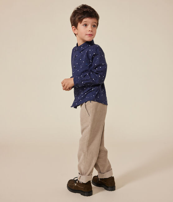 Kinder-Hose mit geradem Schnitt aus Fein-Cord für Jungen HUITRE