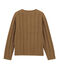 Cardigan aus Wolle/Baumwolle braun BRINDILLE