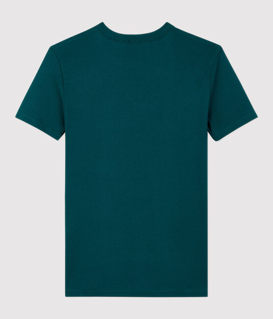 Klassisches Damen-T-Shirt aus Baumwolle mit Rundhalsausschnitt grün PINEDE