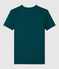 Klassisches Damen-T-Shirt aus Baumwolle mit Rundhalsausschnitt grün PINEDE