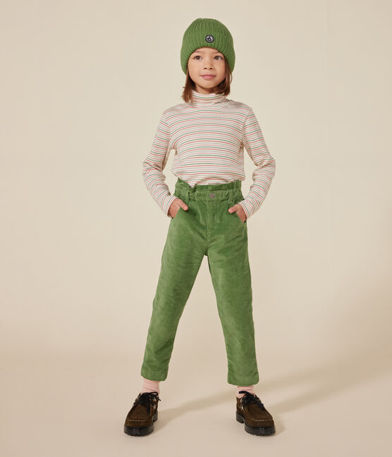 Kinder-Rollkragenshirt für Mädchen weiss AVALANCHE/ MULTICO