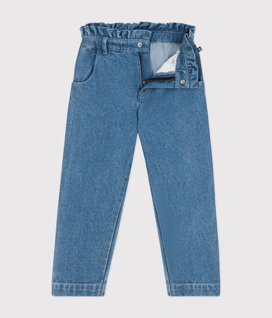 Kinder-Hose mit geradem Schnitt aus Denim für Mädchen ULTRA BLEACH