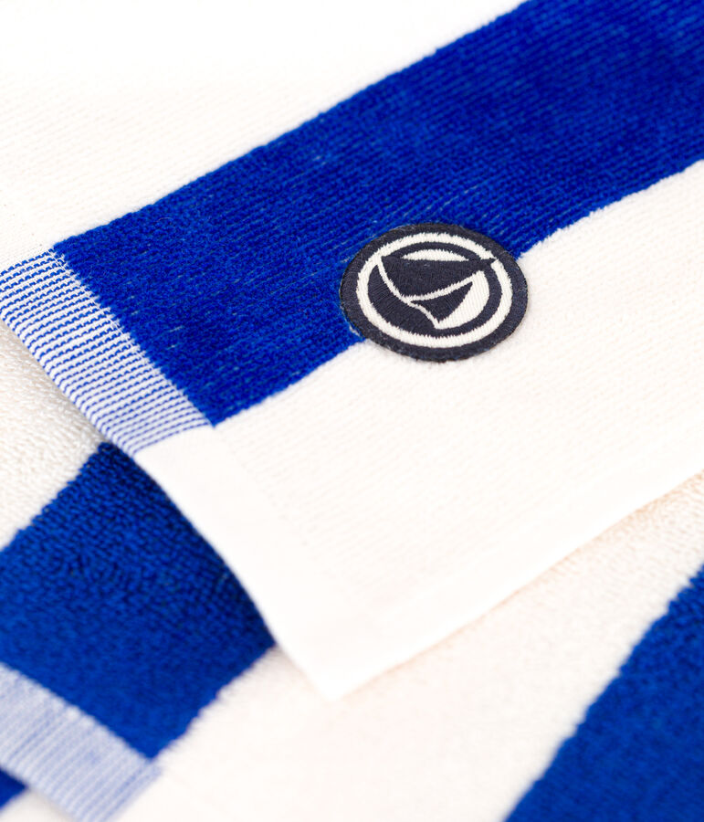 GESTREIFTES FROTTEE-STRANDTUCH vielfarbig