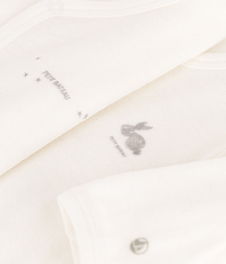 2er-Set Baby-Strampler aus Samt vielfarbig