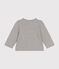 Baby-Cardigan aus Molton grau CHATON CHINE