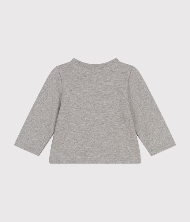 Baby-Cardigan aus Molton grau