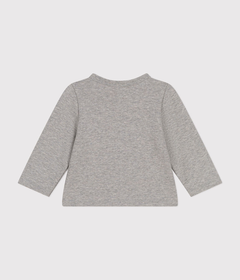 Baby-Cardigan aus Molton grau