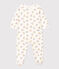 Baby-Strampler aus Molton weiss MARSHMALLOW/weiss MULTICO