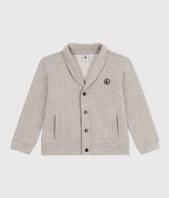 Kinder Cardigan aus Baumwolle für Jungen grau CHATON CHINE