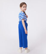 Kinder-Hose aus Baumwoll-/Lyocell-Mischgewebe.  blau SURF