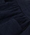 Bedrucktes ärmelloses Babykleid aus gestepptem Doppeljersey blau SMOKING