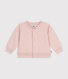 Baby-Teddyjacke aus gestepptem Doppeljersey
