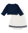Baby-bodykleid und cardigen mädchen variante 1