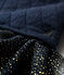 Langärmeliges Babykleid aus Materialmix für Mädchen blau SMOKING