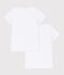 2er-Set Kurzärmelige weiße T-Shirts für Mädchen variante 1