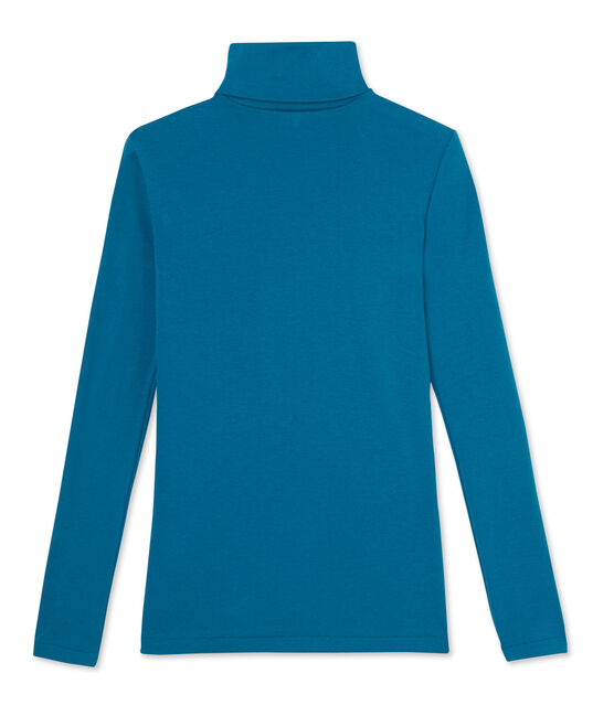 Damen-Unterziehpullover aus Original-Rippstrick blau Mallard