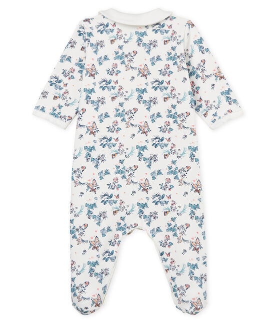 Baby-Strampler für Mädchen weiss MARSHMALLOW/weiss MULTICO