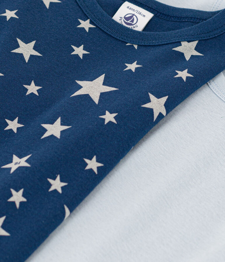 2er-Set lang&auml;rmelige T-Shirts aus Baumwolle mit Sternen-Motiv f&uuml;r Jungen vielfarbig