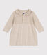 Langärmeliges Baby-Kleid aus Baumwollstrick