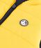 Ärmellose Kinder-Winterjacke zum Wenden in zwei Farben blau SMOKING/gelb JAUNE