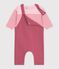 Baby-Geschenkset aus Baumwolle: T-Shirt und Latzhose vielfarbig