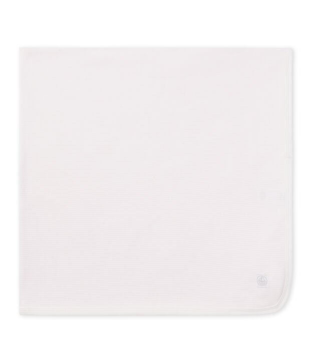 Unisex-Baby-Decke mit Milleraies-Ringelmuster rosa/weiss