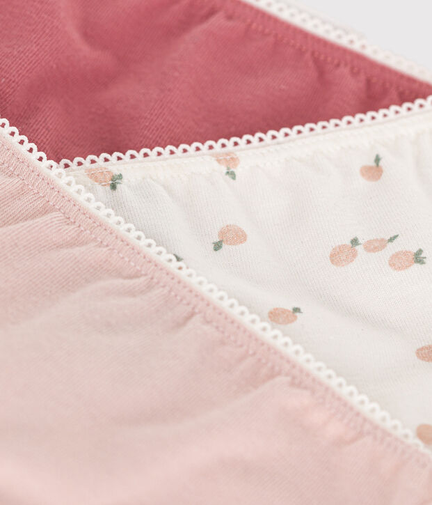 3er-Set Kinder-Slips aus Baumwolle und Elastan vielfarbig