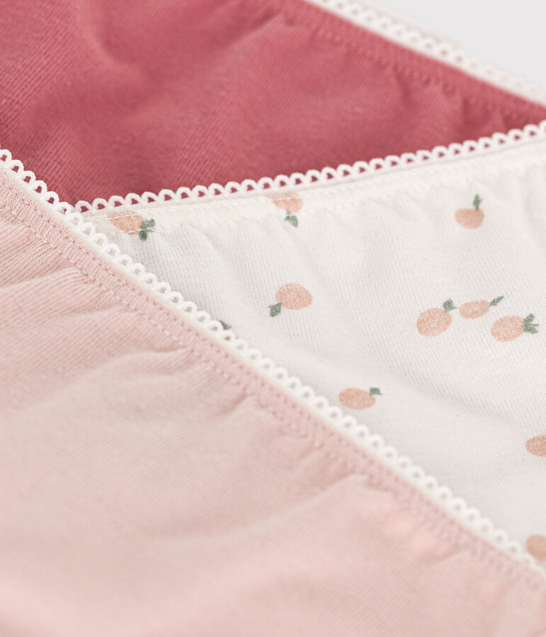 3er-Set Kinder-Slips aus Baumwolle und Elastan vielfarbig