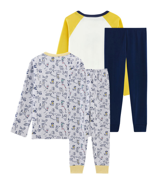 2er-Set Rippstrick-Pyjamas f&uuml;r Jungen vielfarbig