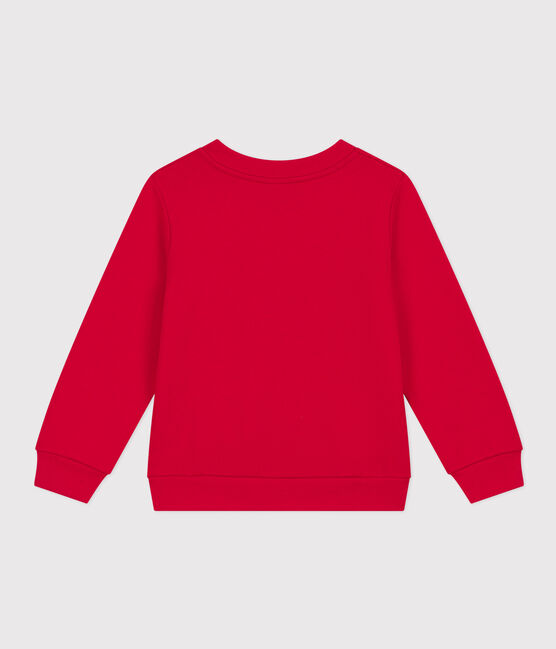Sweatshirt aus Molton für Kinder/Jungen rot CORRIDA
