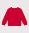 Sweatshirt aus Molton für Kinder/Jungen rot CORRIDA