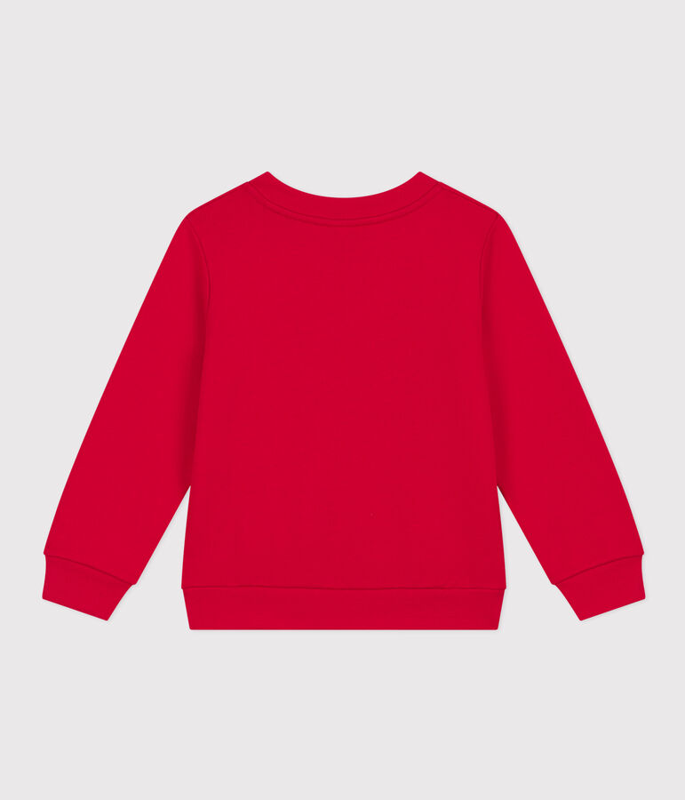 Sweatshirt aus Molton f&uuml;r Kinder/Jungen rot