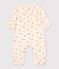 Langer Baby-Overall aus Baumwollgaze mit Vogelmotiv weiss AVALANCHE/ MULTICO