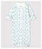 Baby-Kombi-Overall aus Bio-Baumwolle mit Sternen-Motiv weiss MARSHMALLOW/grau GRIS