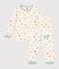 Kinder-Pyjama aus Nicki mit Sternmotiv weiss MARSHMALLOW/weiss MULTICO