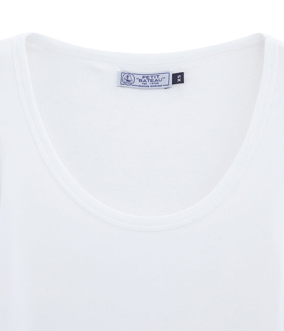 T-shirt 3/4-ärmel damen weiss ECUME