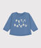 Baby-Sweatshirt aus Molton blau BEACH