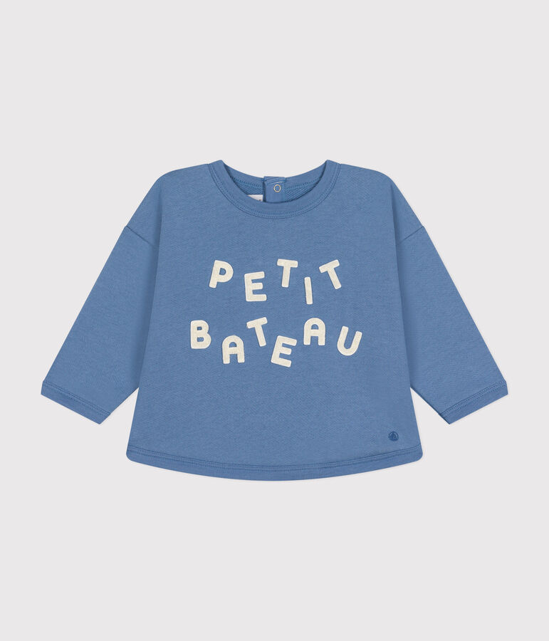 Baby-Sweatshirt aus Molton blau